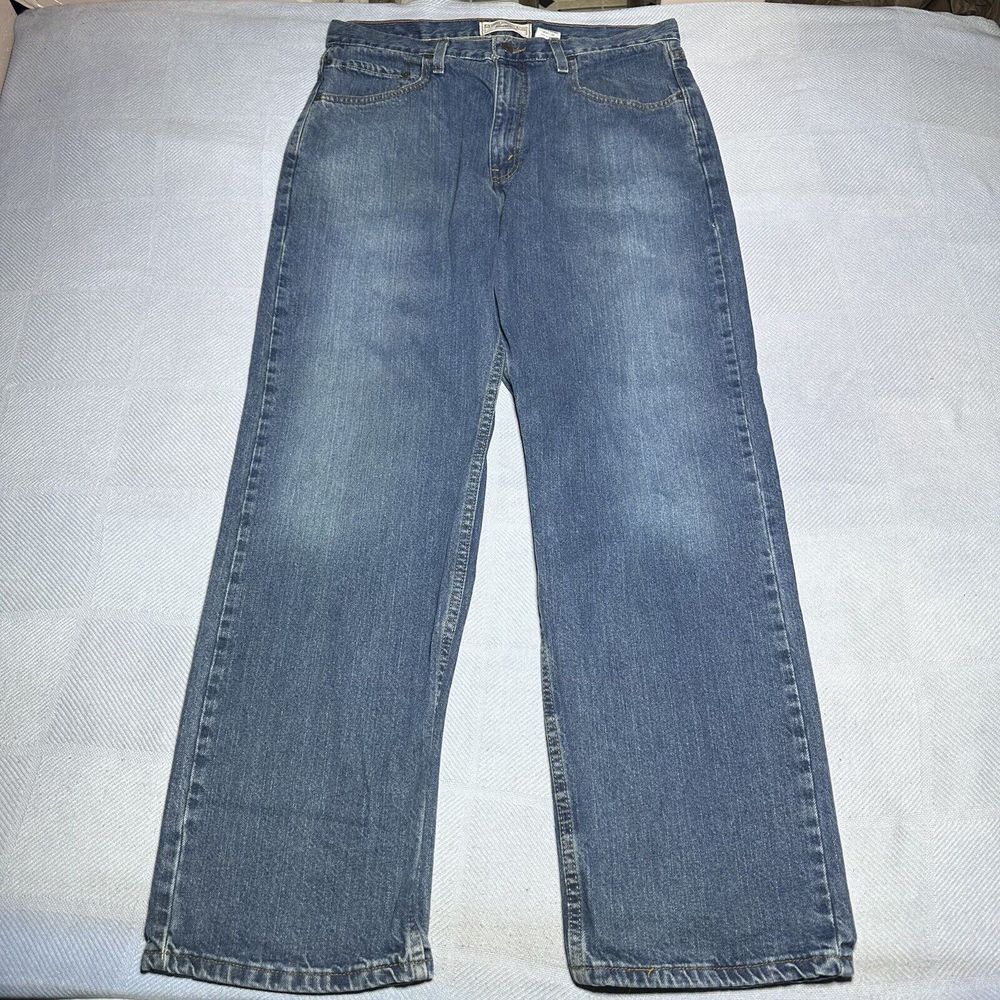 Vintage Y2K Levi's Signature Loose Straight Blue Denim Jeans Men's 34x32.5**‎